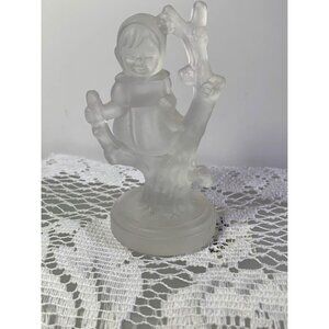 Hummel Goebel Apple Girl Crystal Figure 3.75 inch tall